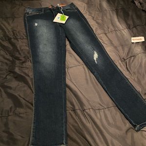 Juniors high waist jeans